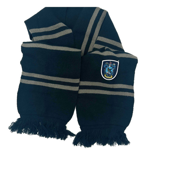 Hogwarts RAVENCLAW Knit Scarf and Socks Luna Lovegood Halloween Cosplay Costume - Picture 4 of 9